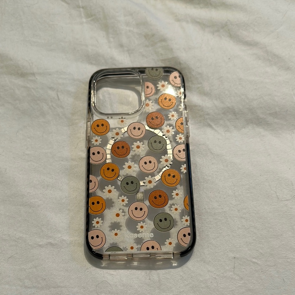 Clear Smiley Face Phone Case - Kaseme - For IPhone 14 Pro Max